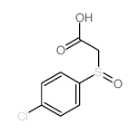 2-(4-chlorophenyl)sulfinylacetic acid结构式