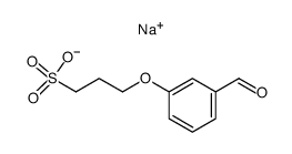 sodium 3-(3-formylphenoxy)-1-propanesulfonate Structure