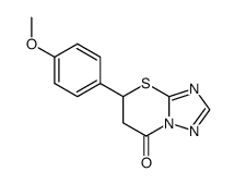 5-(4-methoxyphenyl)-5,6-dihydro-7H-[1,2,4]triazolo[5,1-b][1,3]thiazin-7-one结构式