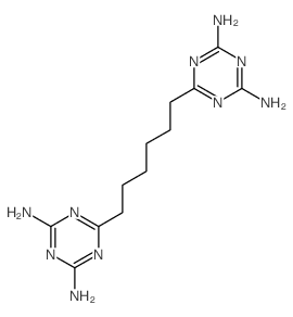 1,3,5-Triazine-2,4-diamine,6,6'-(1,6-hexanediyl)bis- Structure