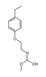 Methyl [2-(4-ethylphenoxy)ethyl]carbamate结构式