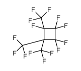 1,1,2,2,3-pentafluoro-3,4,4-tris(trifluoromethyl)cyclobutane结构式