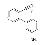 3-(5-amino-2-fluorophenyl)pyridine-4-carbonitrile结构式