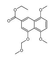 5,8-二甲氧基-4-(甲氧基甲氧基)-2-萘羧酸乙酯结构式