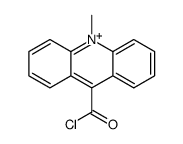 10-methylacridin-10-ium-9-carbonyl chloride结构式