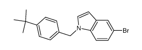 1-[4-(tert-Butyl)benzyl]-5-bromo-1H-indole结构式