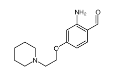 2-amino-4-(2-piperidin-1-ylethoxy)benzaldehyde Structure