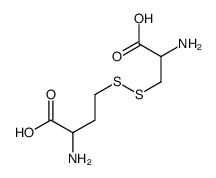 2-amino-4-[(2-amino-2-carboxyethyl)disulfanyl]butanoic acid Structure