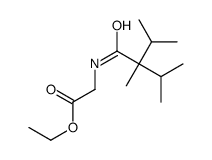 ethyl N-[2,3-dimethyl-2-isopropyl-1-oxobutyl]glycinate结构式