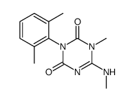 3-(2,6-dimethyl-phenyl)-1-methyl-6-methylamino-1H-[1,3,5]triazine-2,4-dione Structure