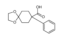 8-phenyl-1,4-dioxaspiro[4.5]decane-8-carboxylic acid Structure