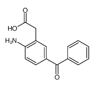 2-(2-amino-5-benzoylphenyl)acetic acid结构式