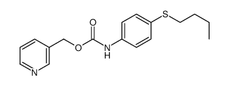 pyridin-3-ylmethyl N-(4-butylsulfanylphenyl)carbamate Structure