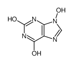 9-hydroxy-3H-purine-2,6-dione Structure