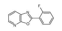 2-(2-Fluorophenyl)oxazolo[5,4-b]pyridine结构式