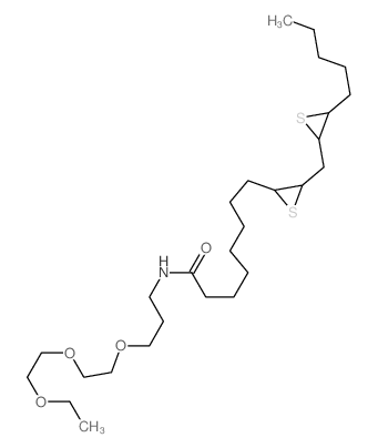 2-Thiiraneoctanamide,N-[3-[2-(2-ethoxyethoxy)ethoxy]propyl]-3-[(3-pentyl-2-thiiranyl)methyl]- Structure