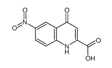 6-Nitro-4-oxo-1,4-dihydro-quinoline-2-carboxylic acid结构式