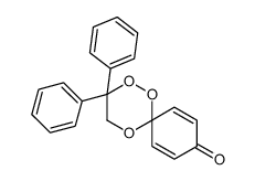 3,3-diphenyl-1,2,5-trioxaspiro[5.5]undeca-7,10-dien-9-one结构式