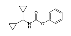 dicyclopropylmethyl-carbamic acid phenyl ester结构式