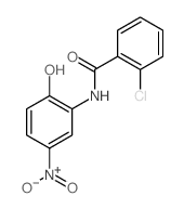 2-chloro-N-(2-hydroxy-5-nitro-phenyl)benzamide结构式