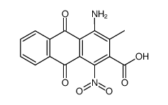 2-Methyl-3-carbonsaeure-1-amino-4-nitro-anthrachinon Structure