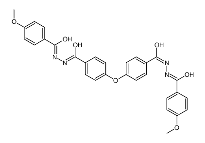 4-methoxy-N'-[4-[4-[[(4-methoxybenzoyl)amino]carbamoyl]phenoxy]benzoyl]benzohydrazide Structure