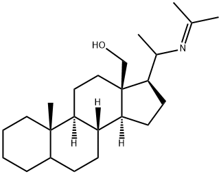 20-[(1-Methylethylidene)amino]pregnan-18-ol结构式