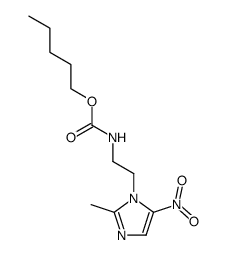 [2-(2-methyl-5-nitro-imidazol-1-yl)-ethyl]-carbamic acid pentyl ester Structure