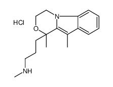 3-(1,10-dimethyl-3,4-dihydro-[1,4]oxazino[4,3-a]indol-1-yl)-N-methylpropan-1-amine,hydrochloride Structure