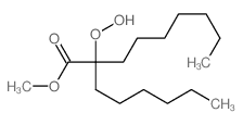 Nonanoic acid,2-hexyl-2-hydroperoxy-, methyl ester structure