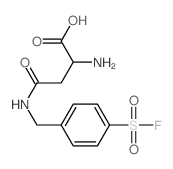 2-amino-3-[(4-fluorosulfonylphenyl)methylcarbamoyl]propanoic acid Structure