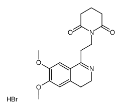 1-[2-(6,7-Dimethoxy-3,4-dihydro-isoquinolin-1-yl)-ethyl]-piperidine-2,6-dione; hydrobromide Structure