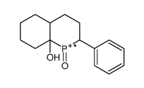 1-oxo-2-phenyl-2,3,4,4a,5,6,7,8-octahydrophosphinolin-1-ium-8a-ol结构式