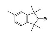 2-Brom-1,1,3,3,5-pentamethyl-indan结构式