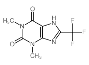 1,3-dimethyl-8-(trifluoromethyl)-3,7-dihydro-1H-purine-2,6-dione结构式