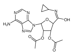 [(2S,3S,4R,5R)-4-acetyloxy-5-(6-aminopurin-9-yl)-2-(cyclopropylcarbamoyl)oxolan-3-yl] acetate Structure