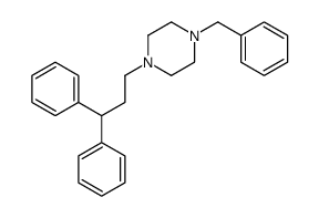 1-benzyl-4-(3,3-diphenylpropyl)piperazine结构式