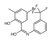 5-bromo-2-hydroxy-3-methyl-N-[3-(trifluoromethyl)phenyl]benzamide Structure