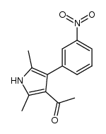 Methyl[2,5-dimethyl-4-(3-nitrophenyl)-3-pyrrolyl]keton结构式