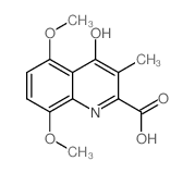 5,8-dimethoxy-3-methyl-4-oxo-1H-quinoline-2-carboxylic acid结构式