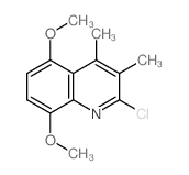 2-chloro-5,8-dimethoxy-3,4-dimethyl-quinoline Structure