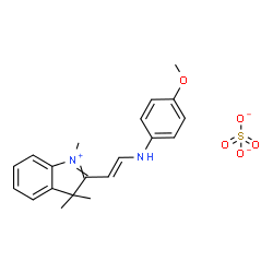 2-[2-[(4-methoxyphenyl)amino]vinyl]-1,3,3-trimethyl-3H-indolium hydrogen sulphate Structure