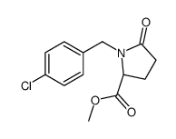 methyl (2S)-1-[(4-chlorophenyl)methyl]-5-oxopyrrolidine-2-carboxylate Structure