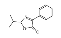 5(2H)-Oxazolone,2-(1-methylethyl)-4-phenyl-结构式