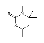 3,4,4,6-tetramethyl-1,3-thiazinane-2-thione结构式
