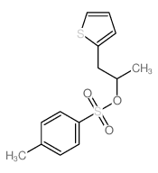 2-Thiopheneethanol, a-methyl-,2-(4-methylbenzenesulfonate)结构式