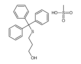 methanesulfonic acid,3-tritylsulfanylpropan-1-ol Structure