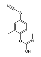 (2-methyl-4-thiocyanatophenyl) N-methylcarbamate结构式