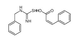 benzylthiourea,3-phenylprop-2-enoic acid结构式