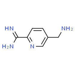 2-Pyridinecarboximidamide,5-(aminomethyl)-(9CI) structure
